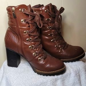 Brown chunky heel boots from shoe dazzle I only wore them a handful of times.